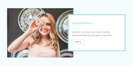 Special Menu CSS Website Template