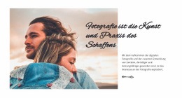 Kunstfotografie - Anpassbare Professionelle Vorlage Für Eine Seite