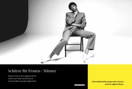 Ein Exklusives Website-Design Für Schürze Für Frauen Und Männer