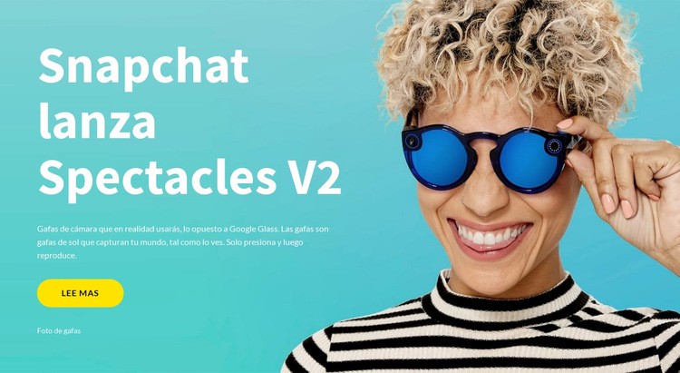 Snapchat lanza gafas Diseño de páginas web