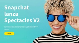 Maqueta De Sitio Web Gratuita Para Snapchat Lanza Gafas