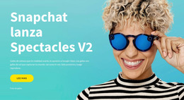 Plantilla Joomla Para Snapchat Lanza Gafas