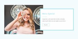 Modèle Joomla Prêt À L'Emploi Pour Menu Spécial