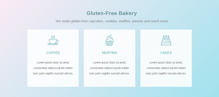 Fresh and flavorful cakes HTML Template