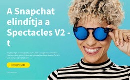 Prémium WordPress Téma A Következőhöz: A Snapchat Szemüveget Dob Be