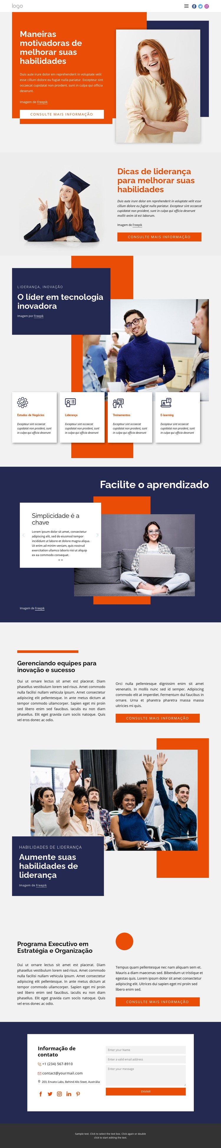 Impulsione sua carreira Template CSS