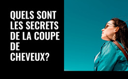 Secrets De La Coupe De Cheveux - Modèle De Site Web Joomla