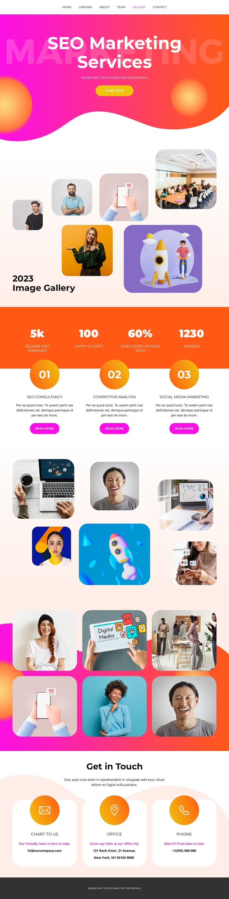 New services HTML Template
