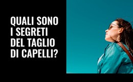 Segreti Del Taglio Di Capelli - Pagina Di Destinazione Semplice