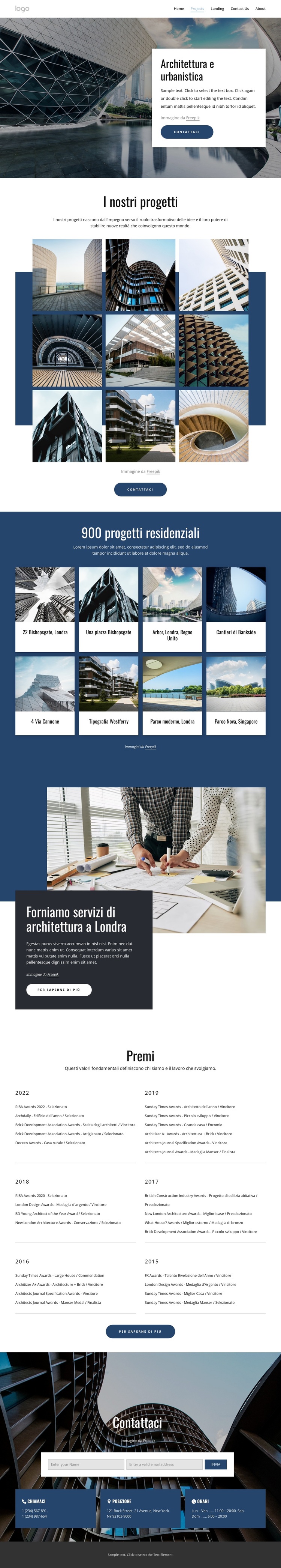 Architettura e urbanistica Tema WordPress