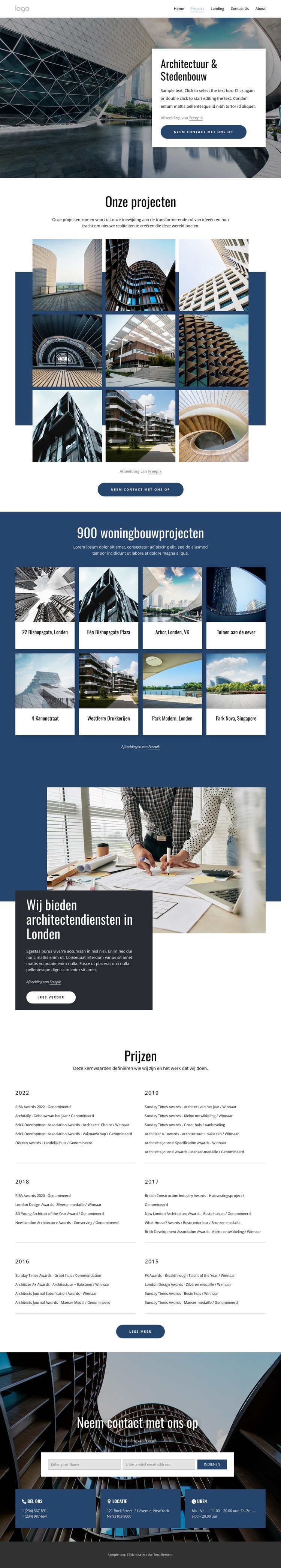 Architectuur en stedenbouw WordPress-thema