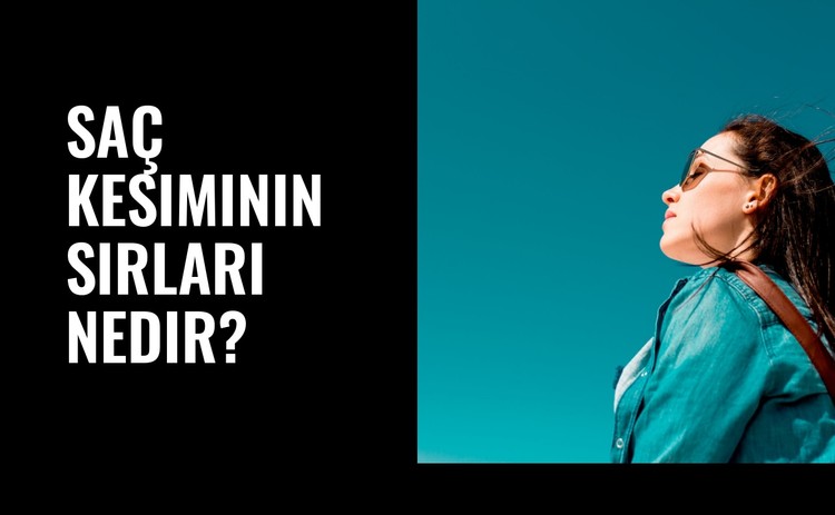 Saç kesiminin sırları CSS Şablonu