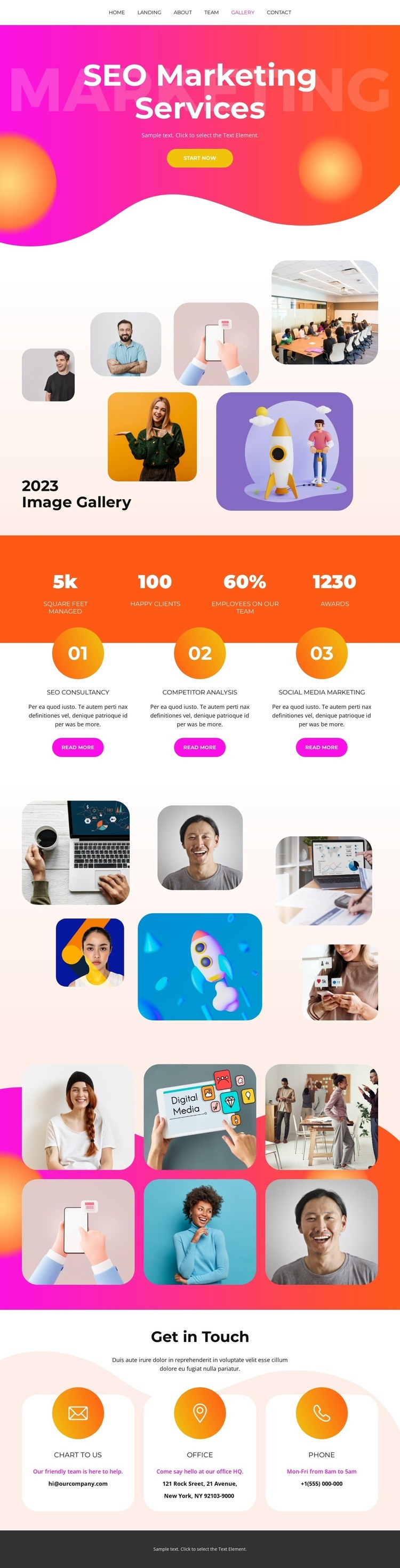 New services Wix Template Alternative
