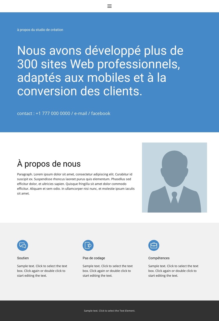Environ 5 Modèle de site Web