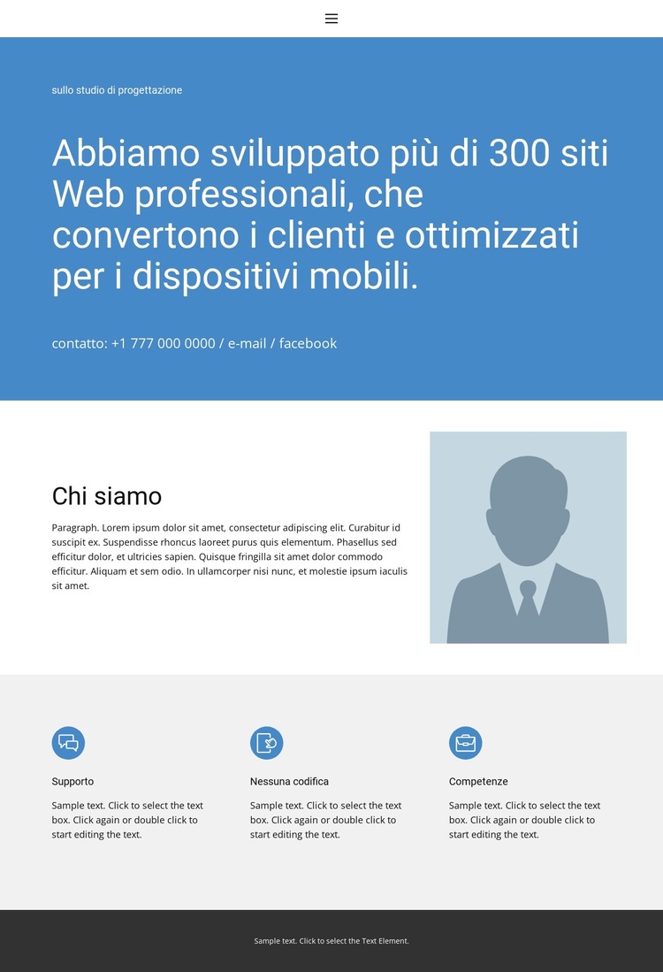 Circa 5 Modello di sito Web