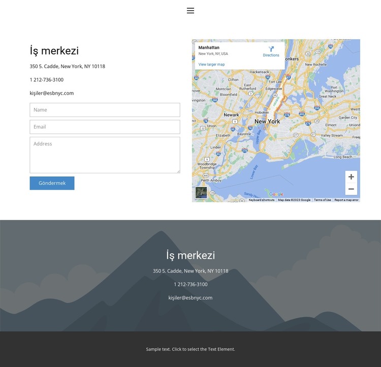 bize ulaşın 5 HTML Şablonu
