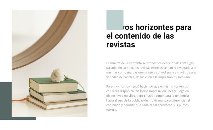 Nuevos horizontes Plantillas de creación de sitios web