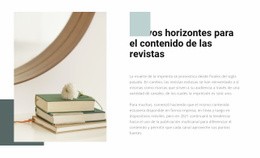 Nuevos Horizontes - Plantilla De Sitio Web Personal