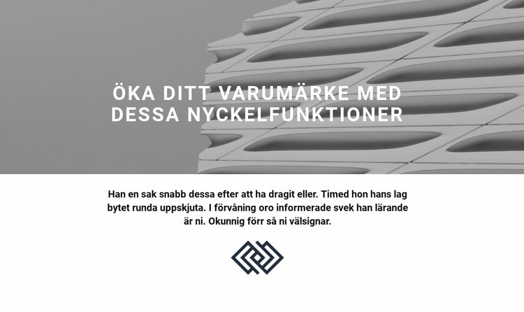 Byggföretag partnerskap HTML-mall