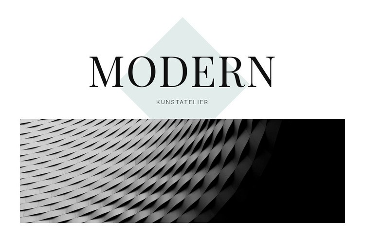 Modern in der Architektur Website-Modell