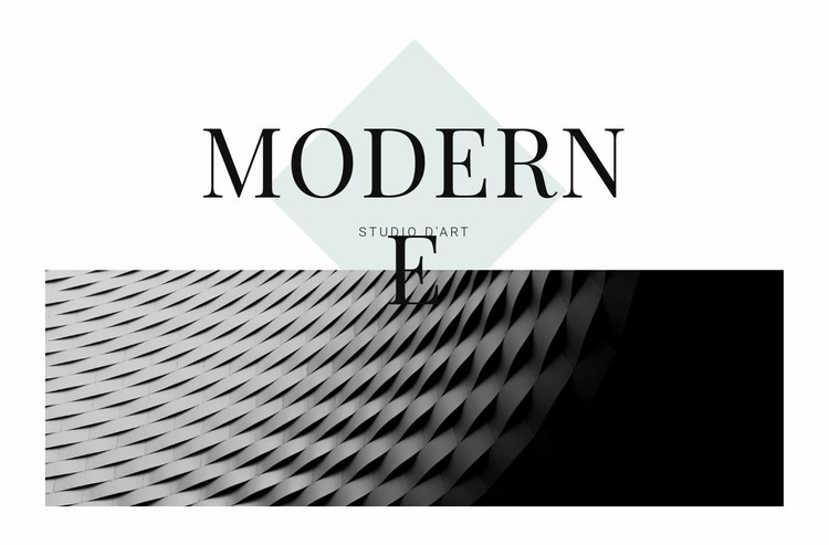 Moderne en architecture Maquette de site Web