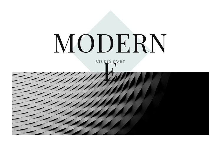 Moderne en architecture Modèle HTML