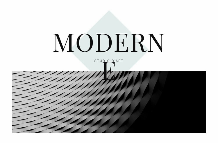 Moderne en architecture Modèle