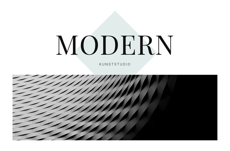 Modern in architectuur Website mockup