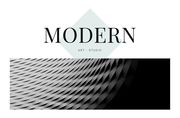 Modern in architecture One Page Template