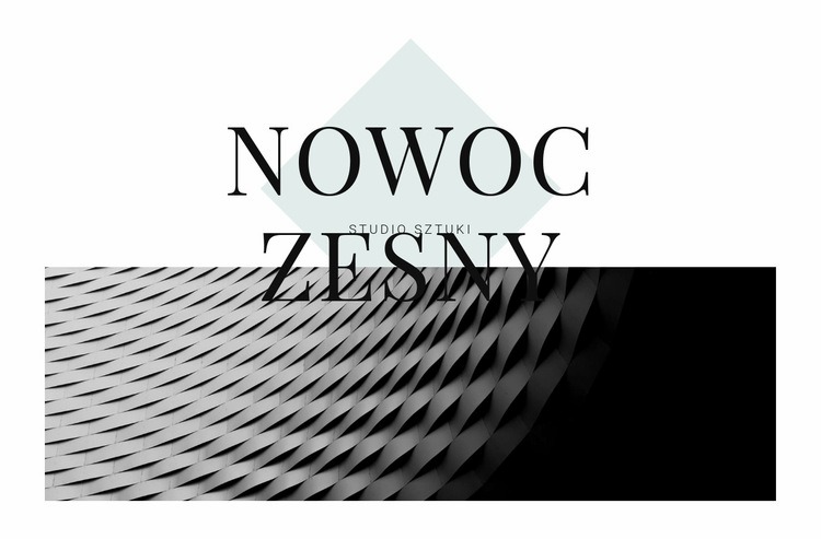 Nowoczesna w architekturze Makieta strony internetowej