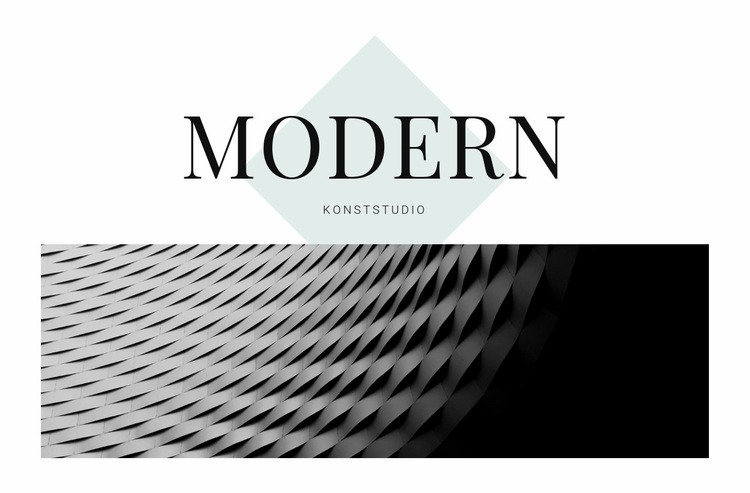 Modernt inom arkitektur HTML-mall