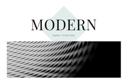 Mimaride Modern Için Çok Amaçlı Açılış Sayfası