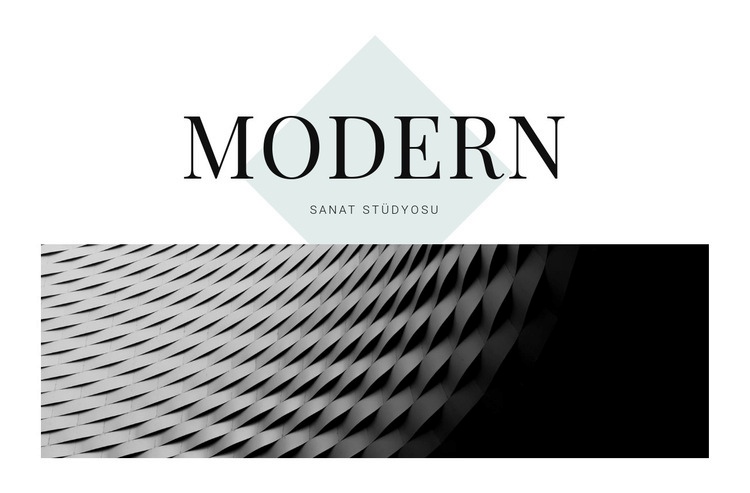 Mimaride modern Web Sitesi Mockup'ı