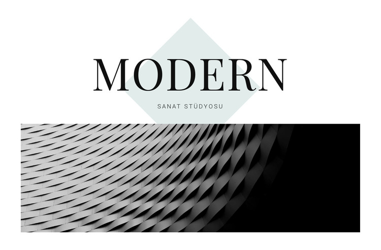 Mimaride modern WordPress Teması