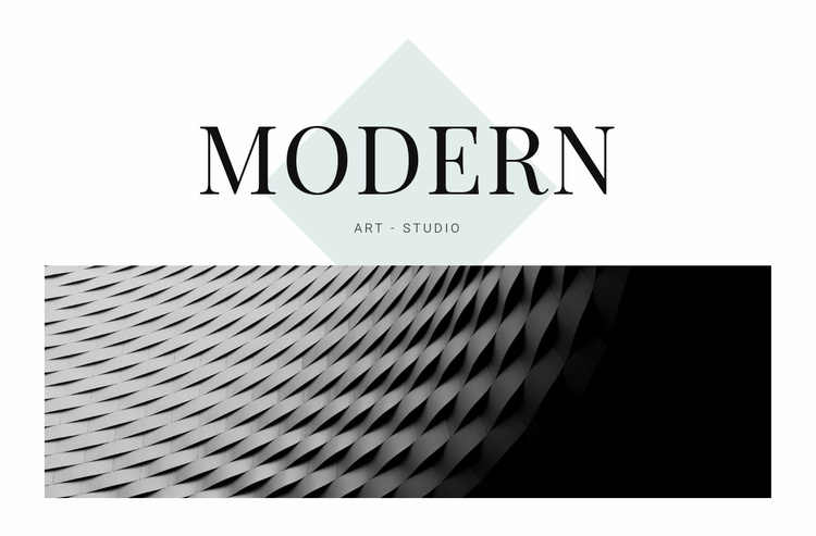 Modern in architecture Landing Page