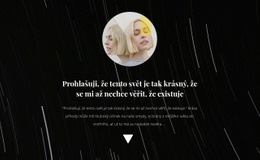 Fotografie A Text Na Pozadí – Webová Šablona HTML