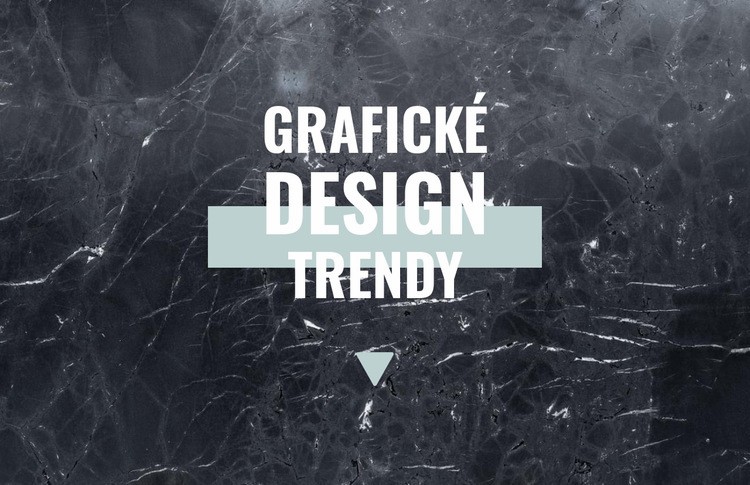 Trendy grafického designu Šablona HTML