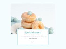 Traditional Baking Landing Page Template