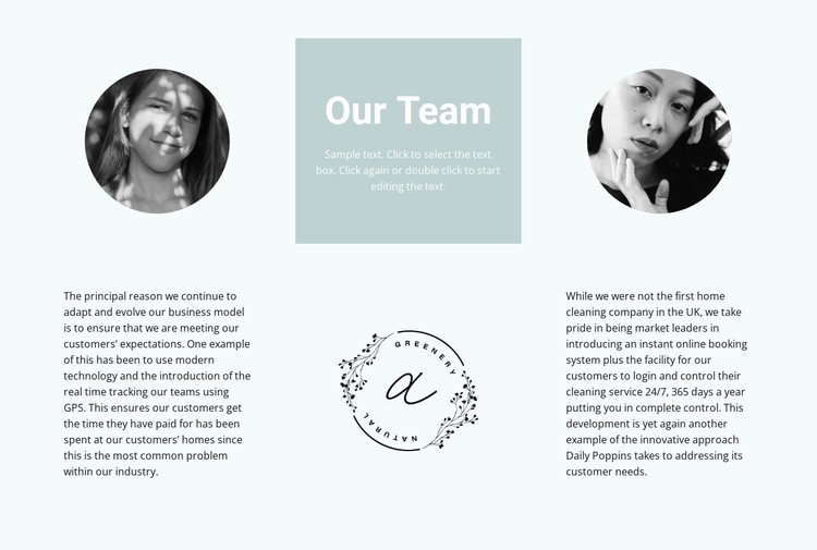 Our flowers team CSS Template