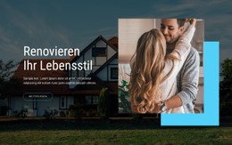 Kostenloses CSS-Layout Für Renovieren Sie Ihren Lebensstil