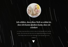 Foto Und Text Im Hintergrund CSS-Vorlage