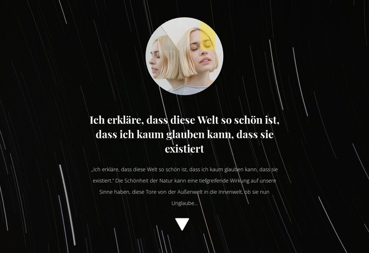 Foto und Text im Hintergrund CSS-Vorlage