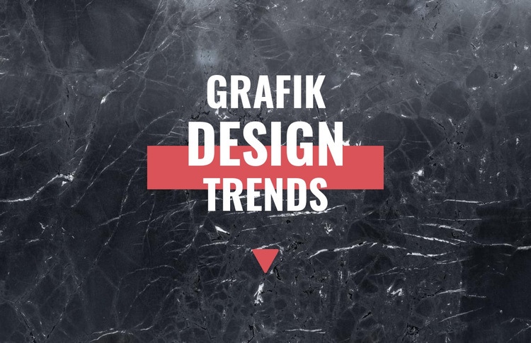 Grafikdesign-Trends Eine Seitenvorlage