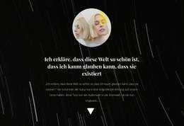 Foto Und Text Im Hintergrund - Benutzerdefinierte HTML5-Vorlage