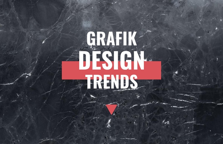 Grafikdesign-Trends HTML5-Vorlage