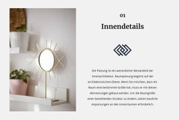 Atemberaubendes Webdesign Für Spiegel Im Innenraum