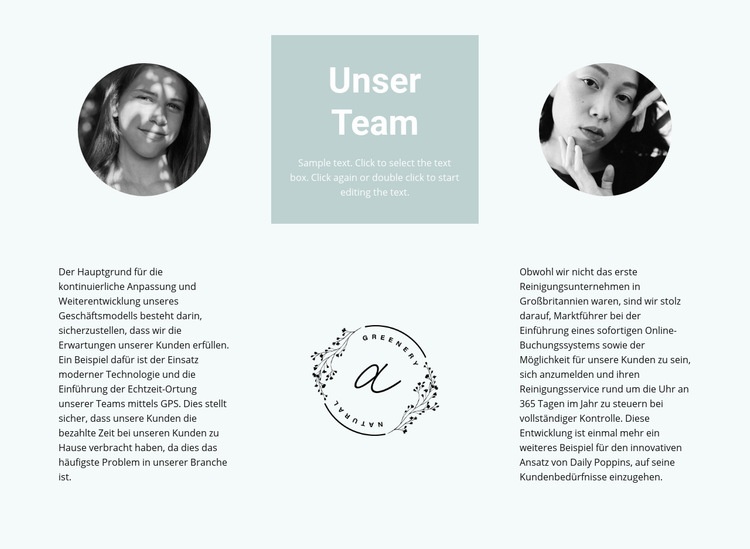 Unser Blumenteam Website design