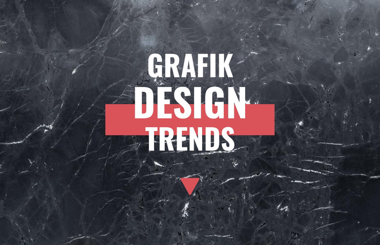 Grafikdesign-Trends Website-Vorlage