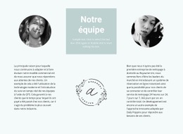 Notre Équipe De Fleurs - Conception De Site Moderne