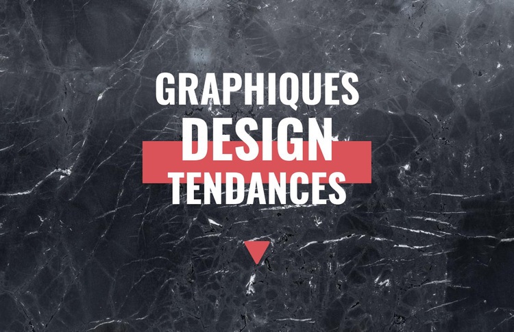 Tendances du graphisme Créateur de site Web HTML